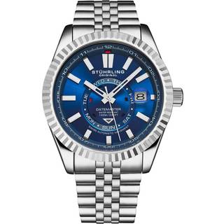 Stührling Swiss Movement Datemaster 1020.02 - Herre - 42 mm - Automatisk - Mineralglas