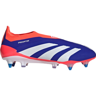 Predator Elite Laceless Soft Ground støvler - Lucid Blue / Cloud White / Solar Red - 39 1/3