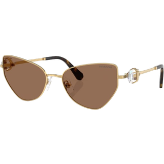 Swarovski Kvinde SK7003 400473 Solbriller Metal Guld Brun Geometrisk Normal