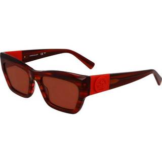 LONGCHAMP Kvinde LO763S 607 Solbriller Acetat Rød Firkantet Normal