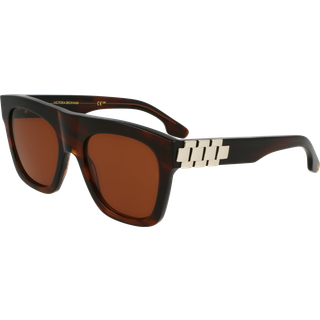 Victoria Beckham Kvinde VB675S 227 Solbriller Acetat Brun Firkantet Normal