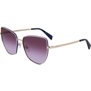 Liu Jo Kvinde LJ159S 714 Solbriller Metal Guld Violet Firkantet Normal Skygge