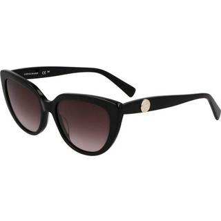 LONGCHAMP Kvinde LO766S 001 Solbriller Acetat Sort Cat Eye Normal