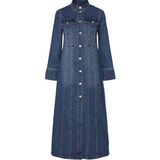 Pieces Kjole - Femma - Medium Blue Denim