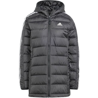 Essentials 3-Stripes Light Down Hooded parka - Black