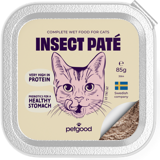 Petgood Insektbaseret Vådfoder Til Voksne Katte - 85 g