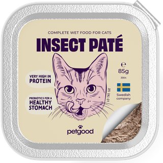 Petgood Insektbaseret Vådfoder Til Voksne Katte - 85 g