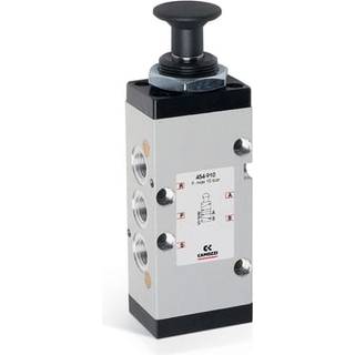 Manually operated valve-5/2- 1/4-push pull knob 454-910 MAN. VALVE SER. 4