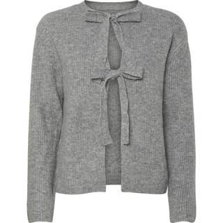 Pieces - Grå - Pcsilly Ls Reversible Tie Knit Noos - Large