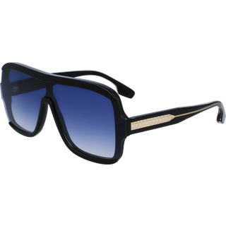 Victoria Beckham Kvinde VB673S 001 Solbriller Acetat Sort Blå Oversize Normal Normal