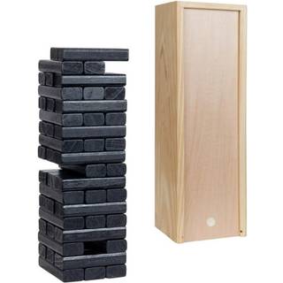 Vi spil tr?blokstabling festspil til voksne tumble t?rn bryllup g?stebog alternative bordpladspil inkluderer opbevaringssag 12 tommer