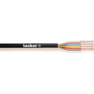Datakabel På Rulle 6x 0.25 - 100 m Sort