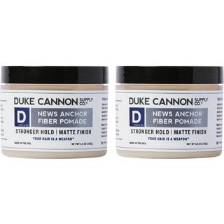 Duke Cannon News Anchor Fiber Pomade - Naturlig mat finish med st?rkt hold - 4,6 oz (pakke med 2)