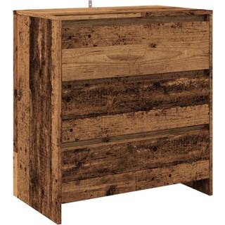 skænk 70x41x75 cm konstrueret træ antikt trælook