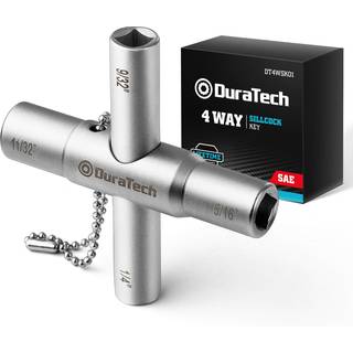 Duratech 4 Way Sillcock Key 1/4 """" 9/32 """" 5/16 """" 11/32 """" 1-pack til ventilhane og tapper