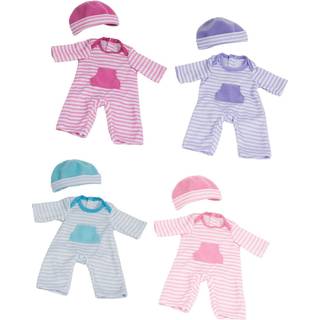 JC Toys | 4 olika babydockor och hattar | Pink Blue ljusrosa lila | | Ålder 2 | Passar dockor 10 """"- 12 """"