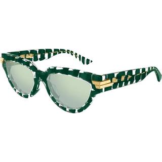 Bottega Veneta Kvinde Bottega Veneta BV1035S 008 Solbriller Acetat Grøn Grøn Cat Eye