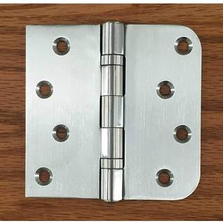 Penrod rostfritt stålkullager dörr gångjärn med 4 tum med 5/8 tum fyrkantiga hörn NRP 3 Pack