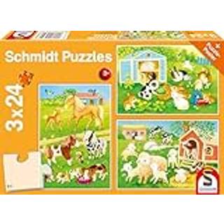 Schmidt Puzzles bondegård puslespil 3x24 brikker