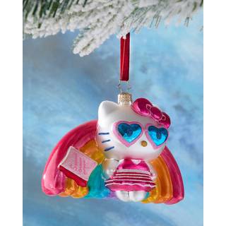 Christopher Radko håndlavet europæisk glas juletræ dekorativt ornament hello kitty pool fest