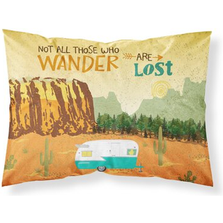 Retro Camper Camping Wander Fabric Standard Pillowcase