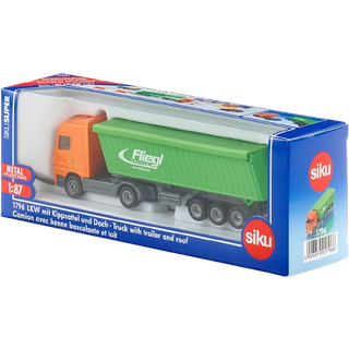 Siku lastbil med overdækket trailer 1:87