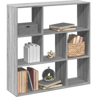 bogreol/rumdeler 102x29x103,5 cm konstrueret træ grå sonoma-eg