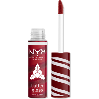 NYX Professional Makeup Holiday Butter Gloss Læbeglans Skygge 01 Peppermint Swirl 8 ml - 8 ml