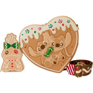 LILO & STITCH - Angel & Stitch Gingerbread - Crossbody Bag Loungefly