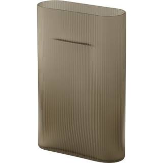 Muuto Ridge Vase H35 Taupe/Frostet Glas