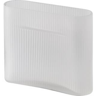Muuto Ridge Vase H16,5 Hvid/Frostet Glas