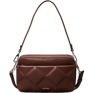 Calvin Klein Crossbody Diamant Quilt - Brun