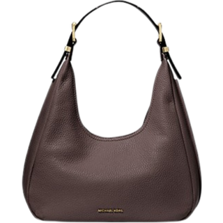 MK Nolita Small Pebbled Leather Hobo Shoulder Bag - Brown - Michael Kors - ONE SIZE