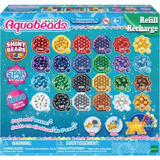 Aquabeads Shiny Bead refill-sæt med 2000 vandperler