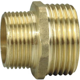 Brystnippel messing 3/4" x 3/4"