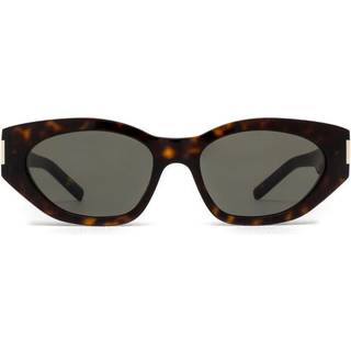 SAINT LAURENT Kvinde SL 638 002 Solbriller Acetat Havana Grå Cat Eye Normal