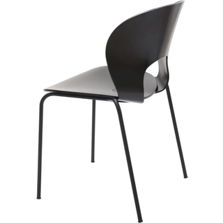 Magnus Olesen Seating - 'Chair Ø', black in Black Metal / Oak