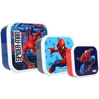Marvel Spider-Man 3 in 1 Madkasse Let's Eat!, Navy