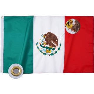 Bradford mexicansk flag 3x5 udendørs broderet MX Mexico flag tunge levende levende farvebandera de mexicana mexicansk flag til ydersiden boligind