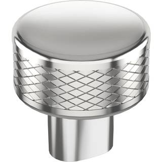 Amerock Bronx 1-1/4 tommer (32 mm) Diameter poleret kromkabinetsknap BP3655426