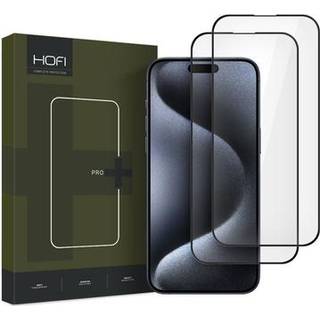 iPhone 16 Pro Hofi Premium Pro+ Skærmbeskyttelse Hærdet Glas - 9H - 2 Stk. - Sort Kant