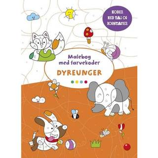 Malebog med farvekoder - Dyreunger