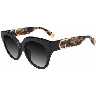 Furla Kvinde SFU813V 700Y Solbriller Acetat Sort Røg Firkantet Normal Skygge