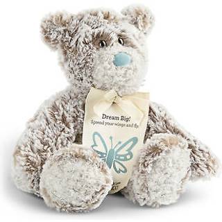Demdaco 5004870023 Mini Giving Bear Dream Big Brown og White 6 X 5 Inch Polyester Bead Plush Fyldt dyr