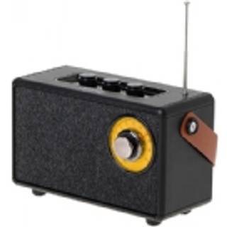 FM-radio med bluetooth og TWS-funktion - sort