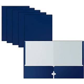 Better Office Products To lommeportef?lje mapper 50-pakke bl? bogstavst?rrelse papirmapper 50 stykker bl?