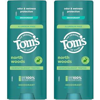Toms of Maine North Woods naturlig deodorant til mnd og kvinder Aluminiumsfri 3,25 oz 2-pak