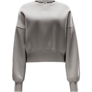 Oversized Nike Sportswear Phoenix Fleece-sweatshirt med rund hals til kvinder - brun - S (EU 36-38)