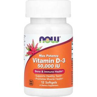 NOW Foods – Vitamin D-3 50.000 IU, 12 Softgels