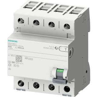 Siemens Hpfi 4-polet type b 40a 30 ma 400vac korttidsforsinke